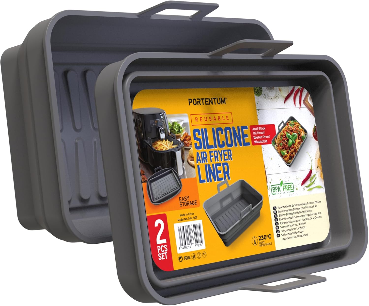 Rectangular Folding Silicone Air Fryer