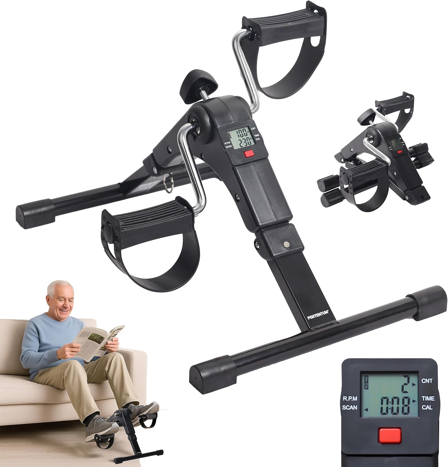 Static Pedals for Elderly People - Foldable 