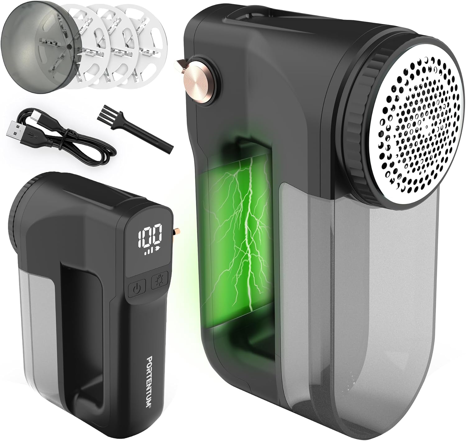 Electric Fabric Shaver with LED Light