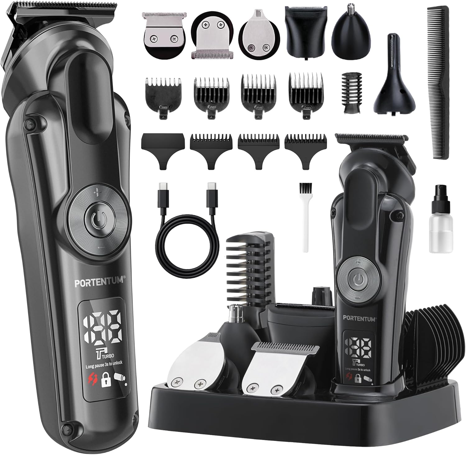 Beard Trimmer Hair Clippers-Black