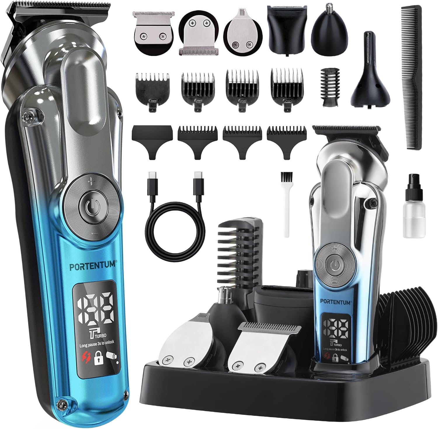 Beard Trimmer Hair Clippers-Blue