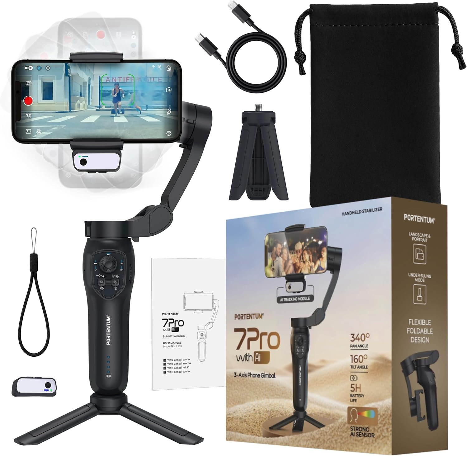 3-Axis Gimbal with AI tracker