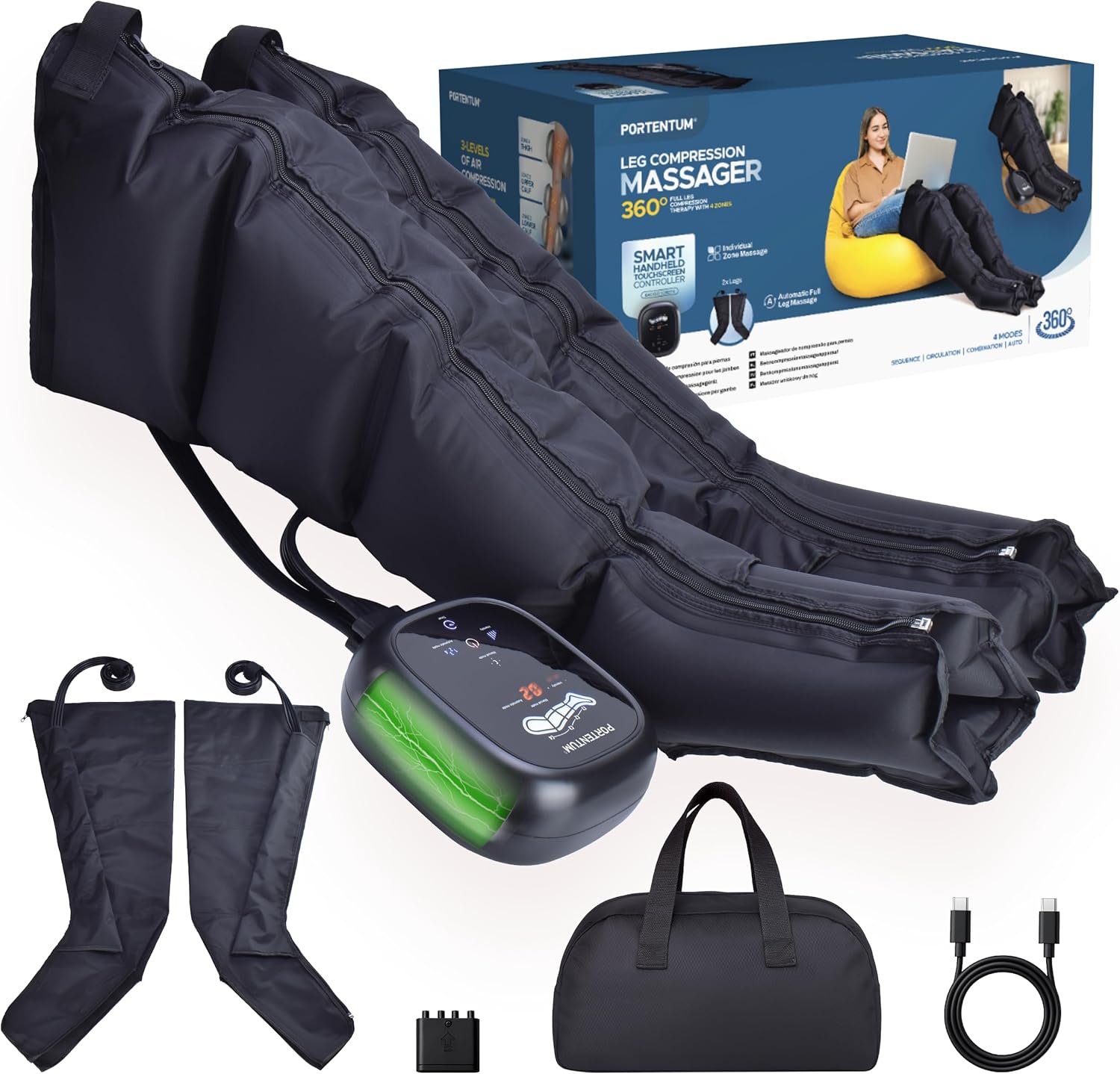 Leg Compression Massager for Pain and Circulation
