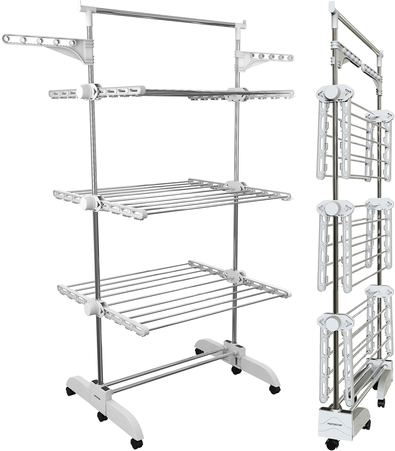 Clothes Airer Drying Rack - White